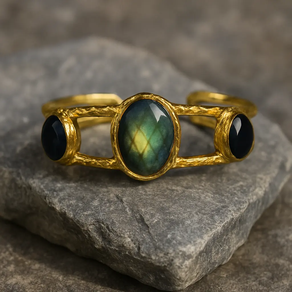 Labradorite & Black ONYX