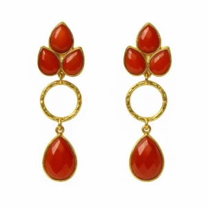 Lotus Flame Earrings